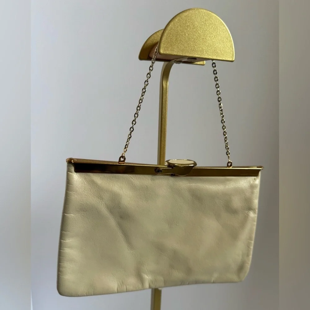 Etra 1960's Light Beige clutch VINTAGE